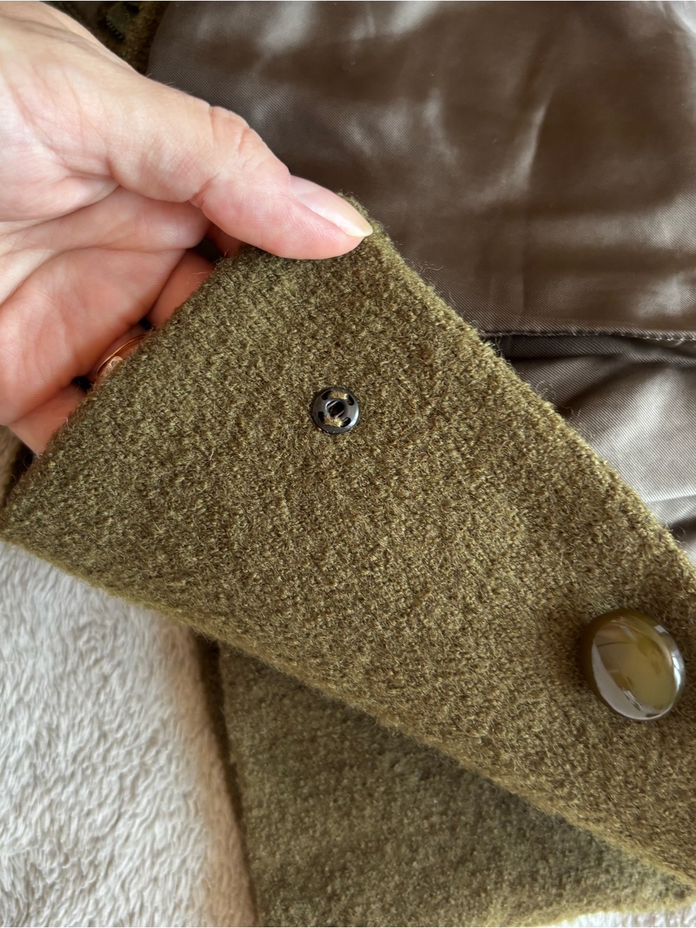 Jil Sander Olive Wool Cropped Blazer and Pencil Skirt Set - Picture 9 of 9